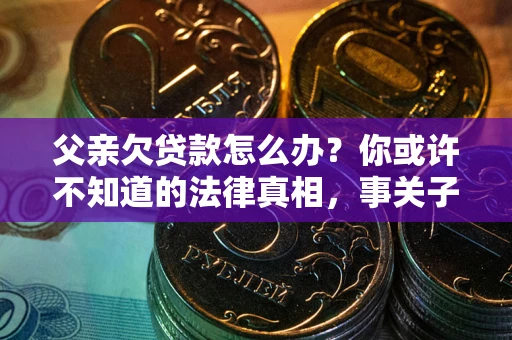 济南父亲欠贷款怎么办？你或许不知道的法律真相，事关子女未来